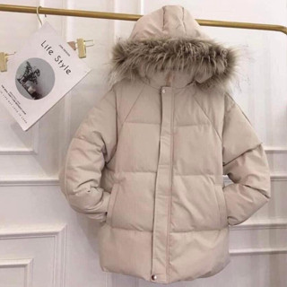 Áo khoác nữ áo phao lông vũ phong cách Hàn Quốc