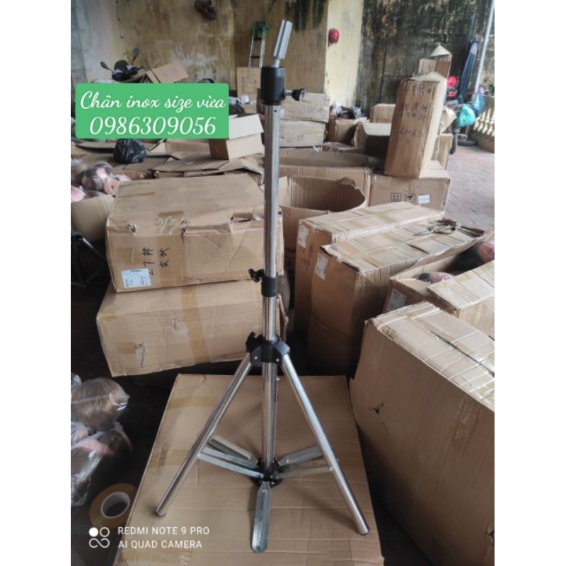 Chân canh inox 3 đế size vừa