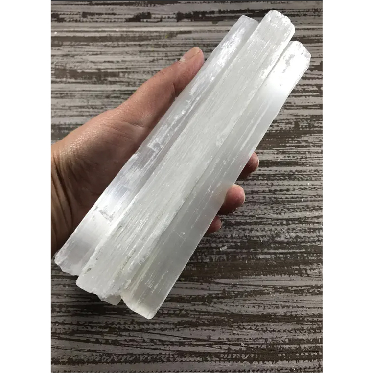 Thanh Selenite chakra - Thanh sạc năng lượng Song An Eco