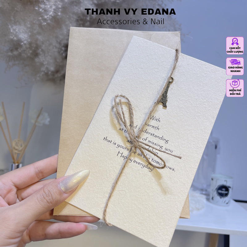 Thiệp decor chụp ảnh, phụ kiện chụp ảnh nail [THANH VY EDANA]