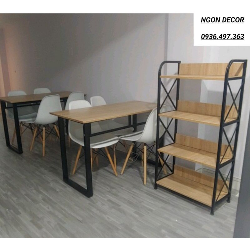 (3- 4 -5 tầng *70*28cm) kệ gỗ trang trí kệ gỗ khung sắt giá sách kệ giày giá để giày dép kệ trang trí đa năng