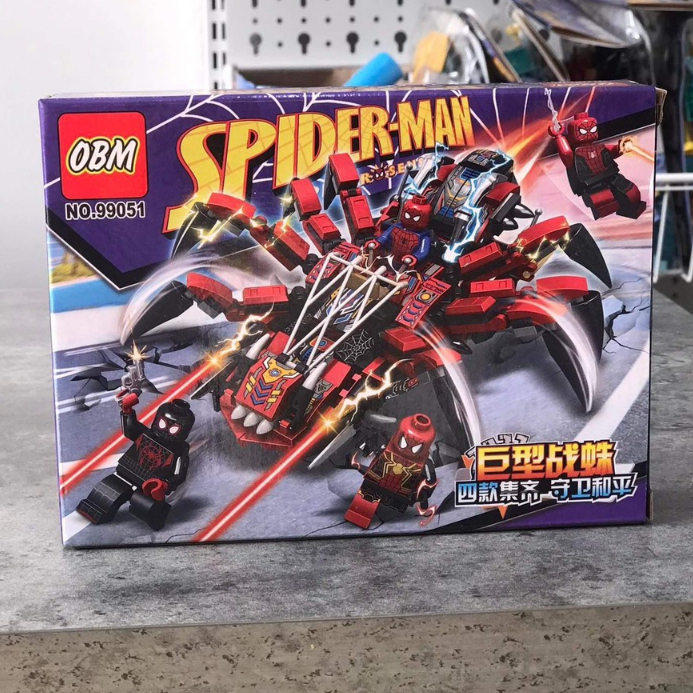 Đồ chơi lắp ráp người nhện SpiderMan OBM 99051 95 PCS Kiểu Lego người nhện