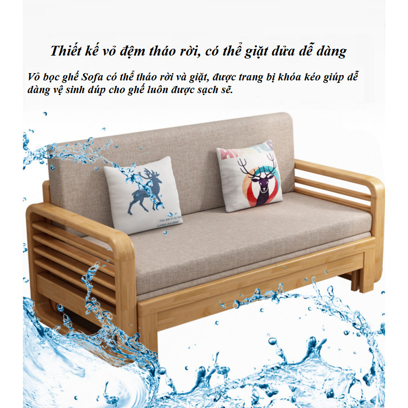 [HOT]Giường Sofa Cao Cấp, Sofa Giường Gỗ Phòng Khách Đa Năng, Ghế Sofa Tiện Dụng Đa Năng ( Tặng Kèm Đệm+Gối ) | BigBuy360 - bigbuy360.vn