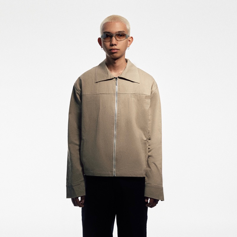 Áo khoác màu be/đen  CROPPED JACKET- STANCLUB