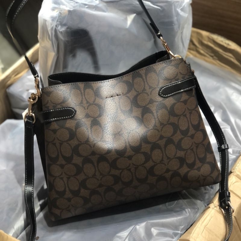 Túi COACH Hanna Shoulder Bag In Signature Canvas