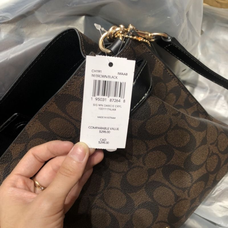 Túi COACH Hanna Shoulder Bag In Signature Canvas