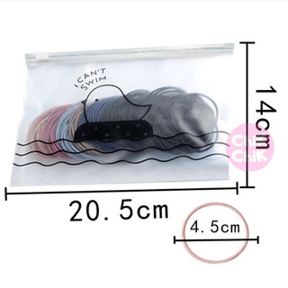 Set 100 Dây Chun Buộc Tóc Trơn Mix Màu