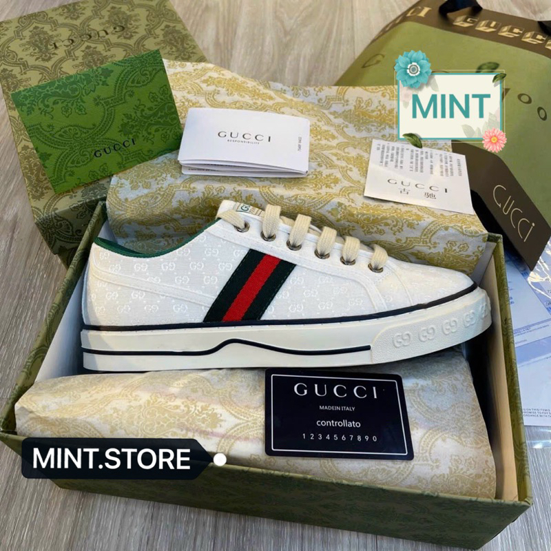 Giày sneaker trắng phối thổ cẩm cao cấp