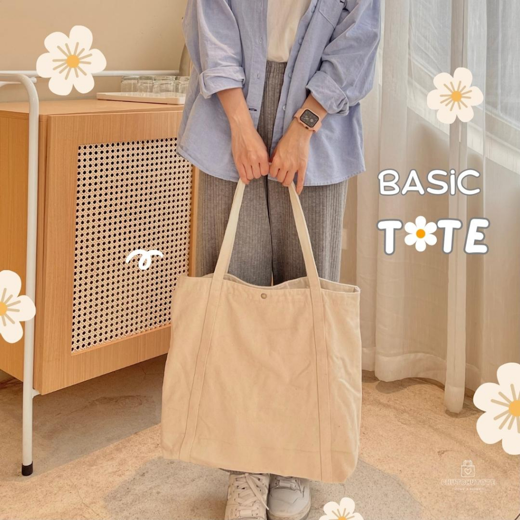 T294 - Túi vải túi tote basic dạng vải bò dày dặn - 3 màu