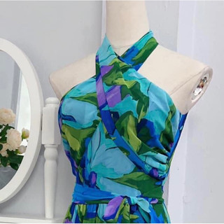 Đầm maxi lụa Mag.gy London