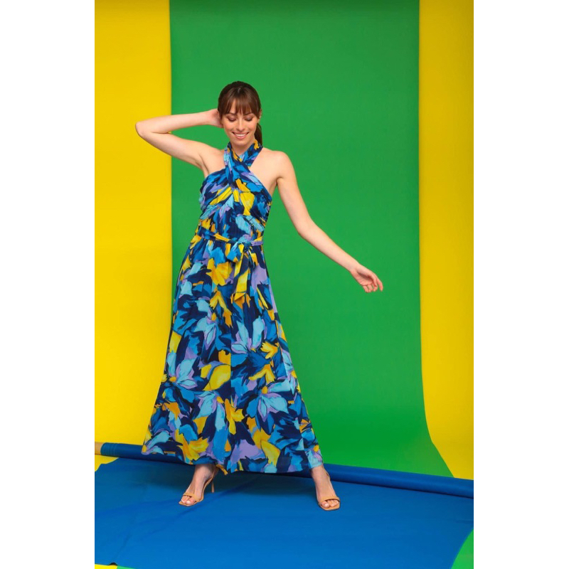 Đầm maxi lụa Mag.gy London