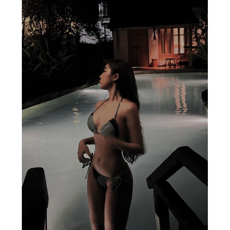 Bikini 2 mảnh denim jeans