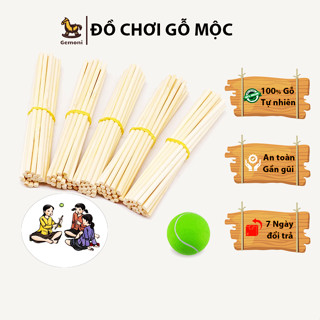 Bộ que và bóng Chơi Chuyền, chơi Banh Đũa - Đồ chơi dân gian.