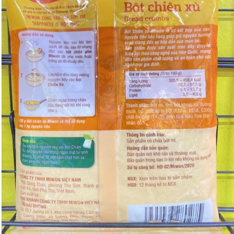 BỘT CHIÊN XÙ MIWON gói 100g