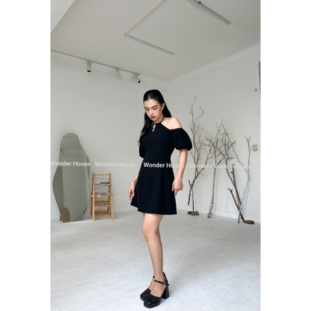 Đầm thiết kế Wonderhouse cổ yếm tay bồng tiểu thư dự tiệc, dạo phố sang chảnh - Rita Dress