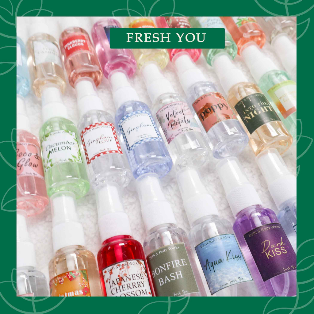 (Đủ mùi) Link 2 Sale off cực mạnh chai nhựa xịt thơm toàn thân Bath & Body Works Victoria's Secret - fresh you
