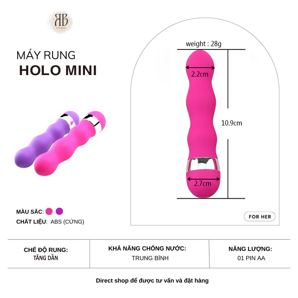 Máy massager mini giúp giảm nếp nhăn, chống lão hóa, massa body với chất liệu ABS cao cấp an toàn với người sử dụng