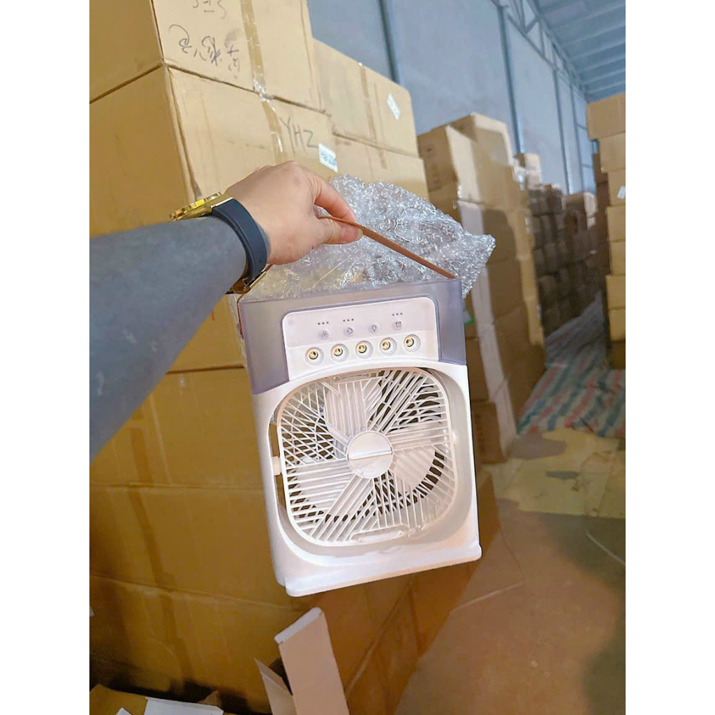 Quạt Đá Điều Hòa Hơi Nước Mini dùng trực tiếp bằng nguồn 5v - không tích điện
