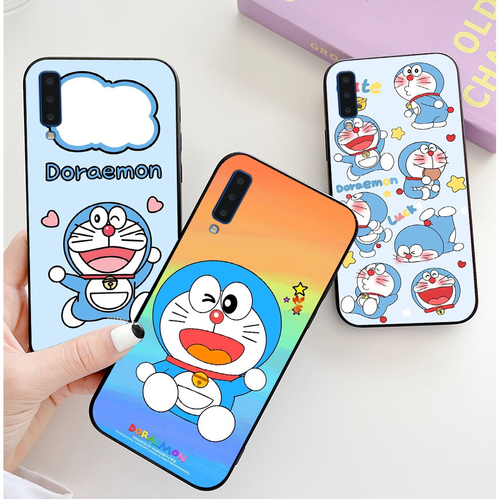 Ốp lưng Samsung a7 2018 / ss a9 2018 in hình doraemon siêu đáng yêu