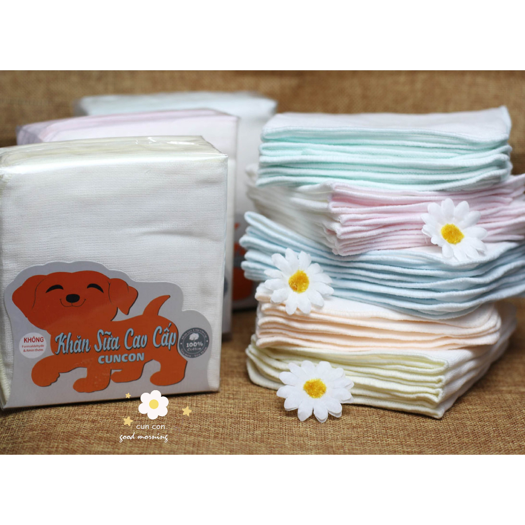 Khăn sữa Cuncon 4 lớp (10 chiếc)