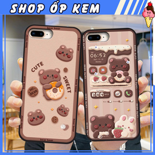 Ốp iphone 5/6/6s/6 plus - iphone 7/8/7 plus/8 plus in mẫu gấu cực đáng yêu / ốp gấu cute giá rẻ