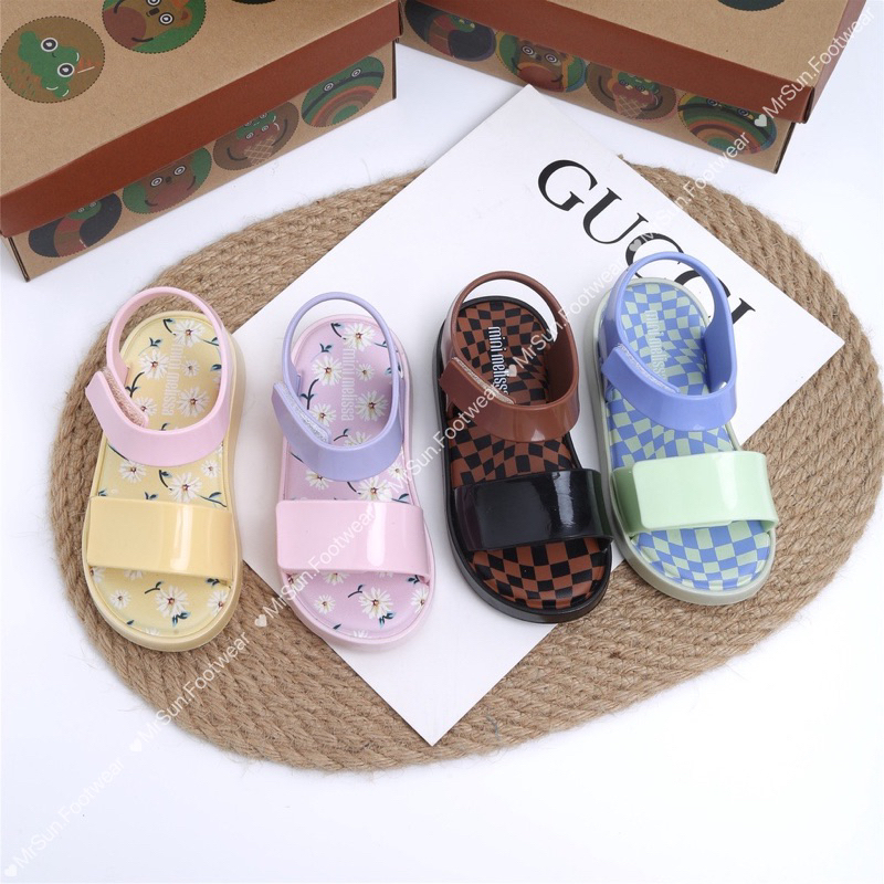 Hàng có sẵn - Dép Mini Mellisa sandal hoa nhí cho bé gái