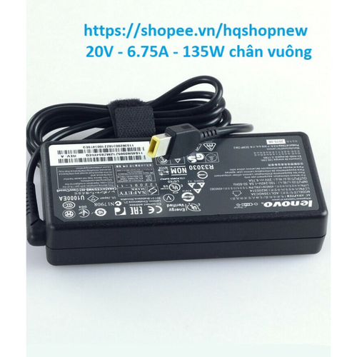 Sạc Laptop Lenovo 135W 20V - 6.75A chân USB vuông