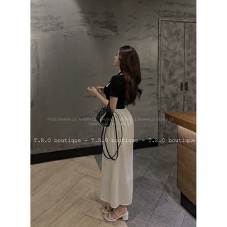 Váy cổ chéo siêu xinh Khánh Lê