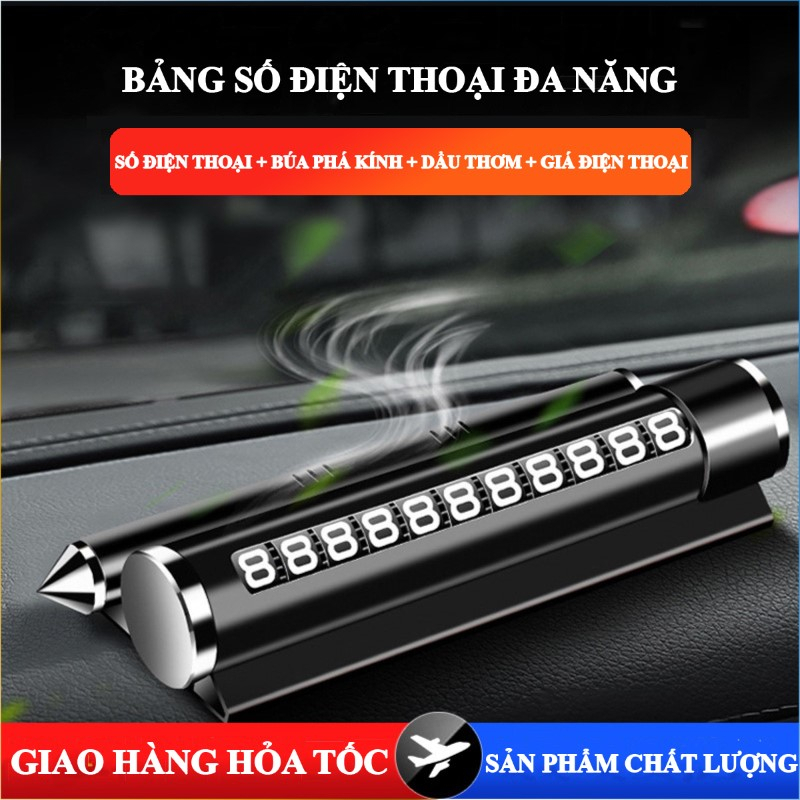 Bảng gắn số điện thoại trên ô tô xe hơi AHACAR Búa phá kính ô tô xe hơi Giá để điện thoại trên ô tô xe hơi Phụ Kiện Ô Tô