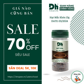 Hạt mắc khén khô natural dh foods chế biến thực phẩm 15gr - dhgvt72