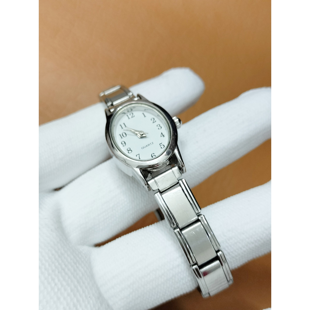 Đồng hồ nữ Japan hàng si Nhật mặt oval, đồng hồ 2hand