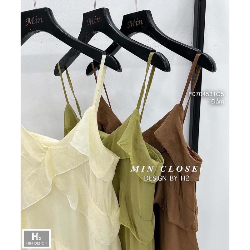Váy tơ 2  dây chính phẩm