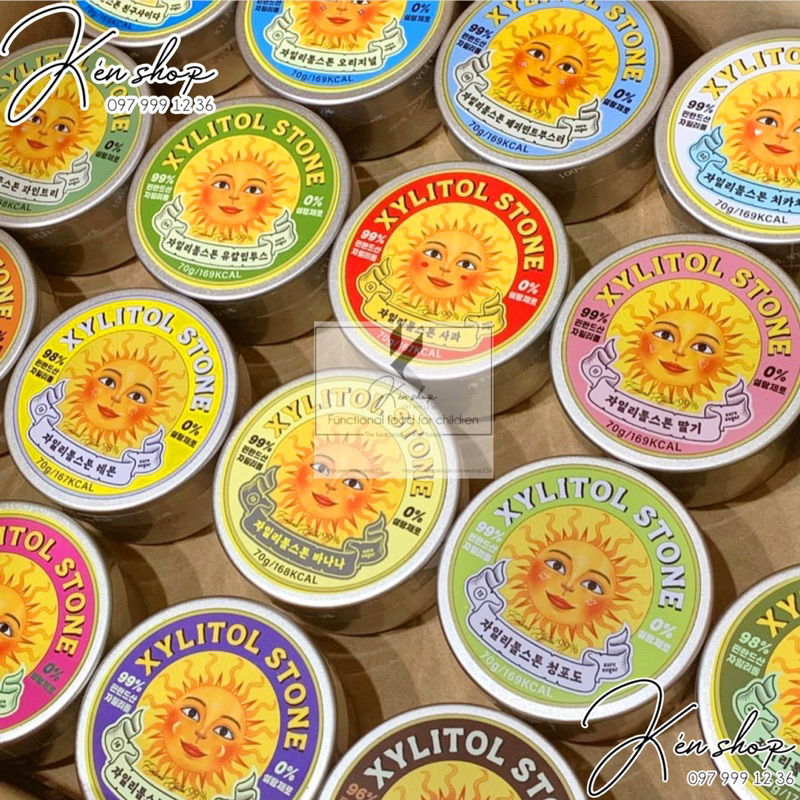 Kẹo ngậm sạch răng XYLITOL STONE Hàn Quốc