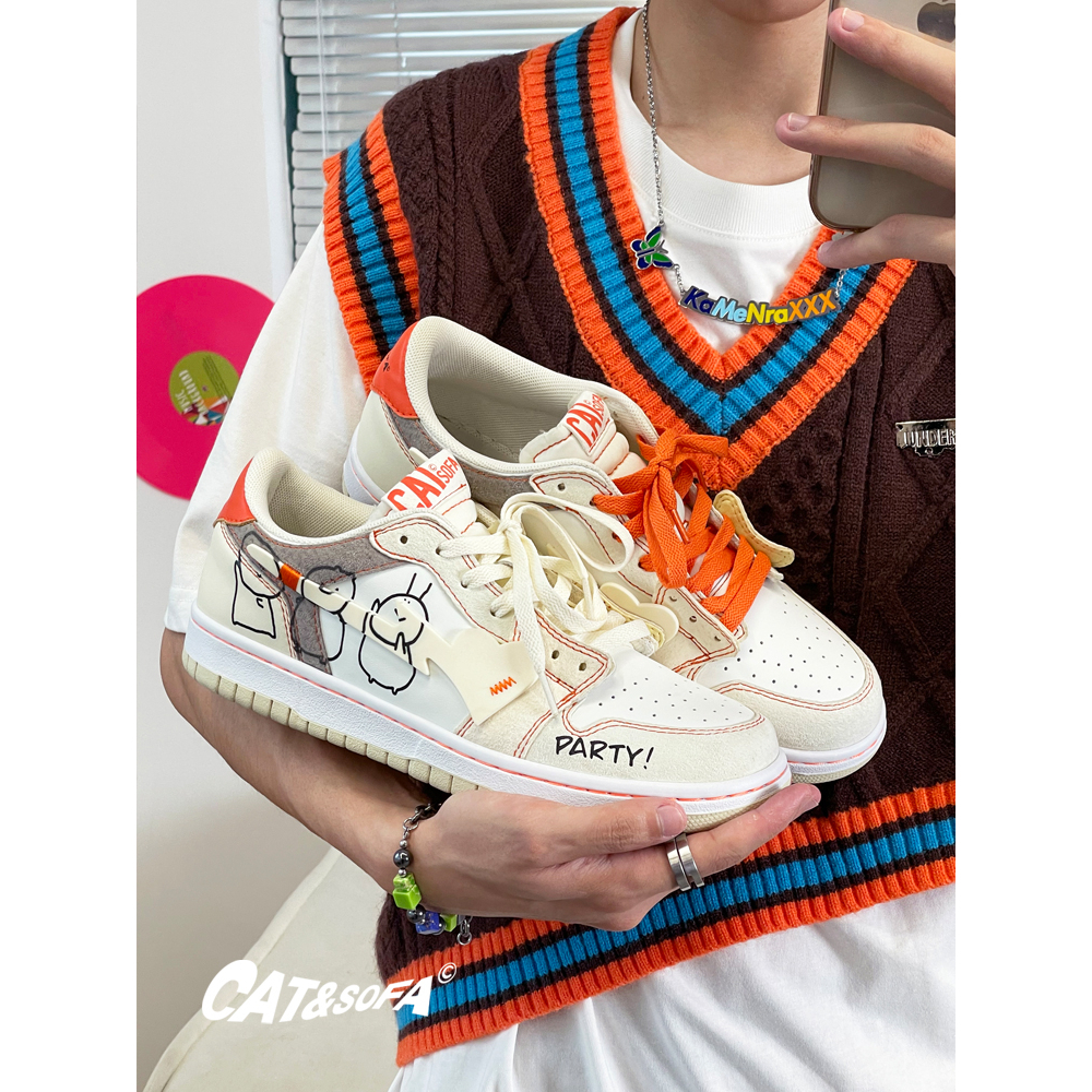 Giày thể thao Cat&Sofa hàng có sẵn - full box phụ kiện - PARTY - AC280 sneaker unisex