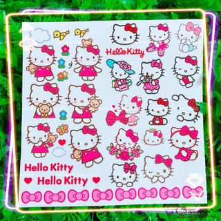 ☘️Decal dán trang trí tủ kính, bình ly cốc chai lọ Kuromi, Cinnamoroll, gấu dâu Lotso, Hello Kitty, Doraemon Doremon