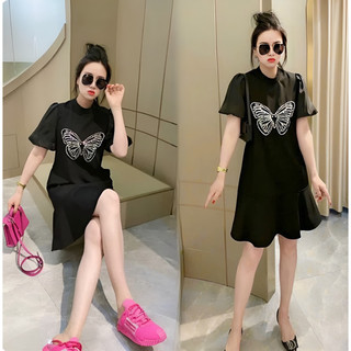 ( HÀNG QUẢNG CHÂU CAO CẤP) VÁY ĐẦM SUÔNG XẾP LY, ĐÍNH ĐÁ ĐẸP LUNG LINH SIU DỄ THƯƠNG