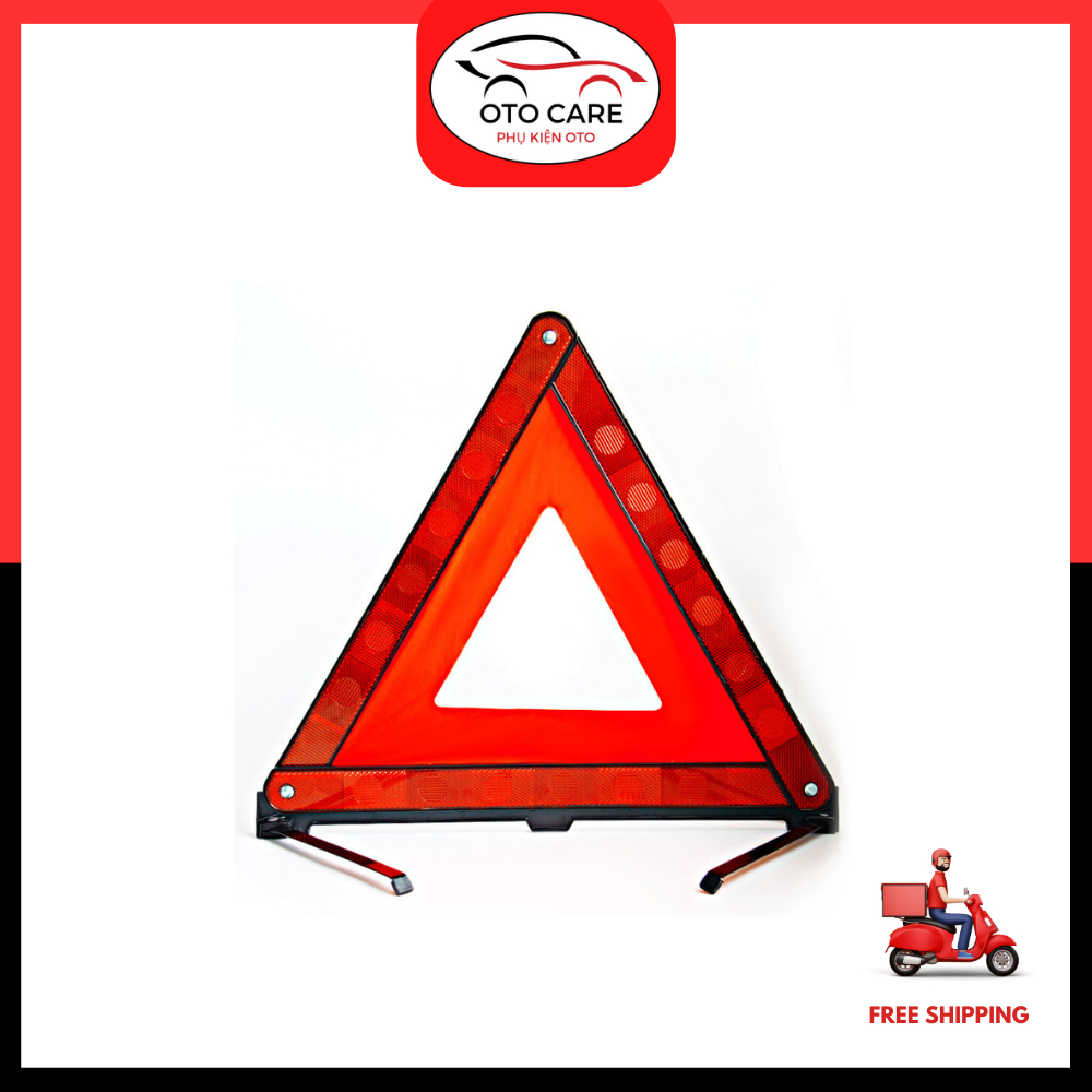 Biển Cảnh Báo Nguy Hiểm Tam Giác Có Phản Quang Cho Ô Tô xe hơi