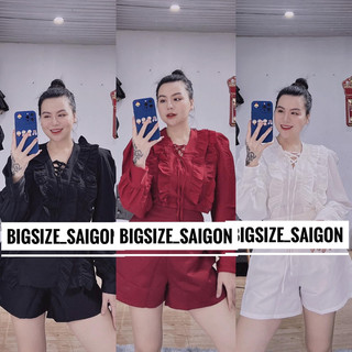 Set áo cổ bèo đan dây bigsize_saigon