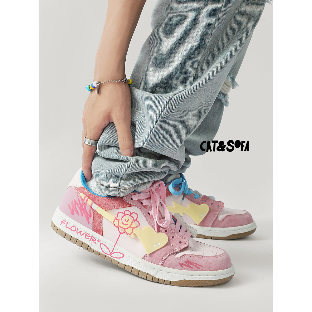 Giày thể thao Cat&Sofa hàng có sẵn - full box phụ kiện - FLOWER - AC254 sneaker unisex