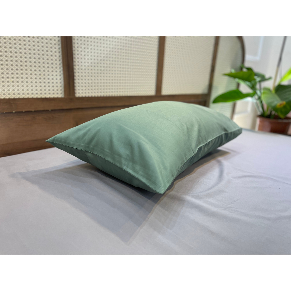 [Nhiều màu] 01 Vỏ Gối Nằm MD.DECOR - Bedding cotton Lụa 40s Cao Cấp Màu Trơn 50x70cm