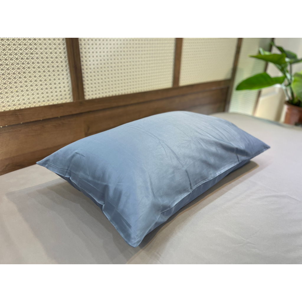 [Nhiều màu] 01 Vỏ Gối Nằm MD.DECOR - Bedding cotton Lụa 40s Cao Cấp Màu Trơn 50x70cm