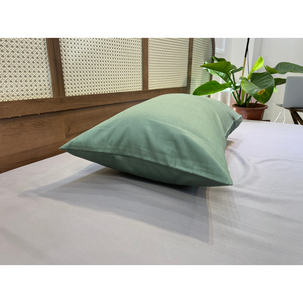 [Nhiều màu] 01 Vỏ Gối Nằm MD.DECOR - Bedding cotton Lụa 40s Cao Cấp Màu Trơn 50x70cm