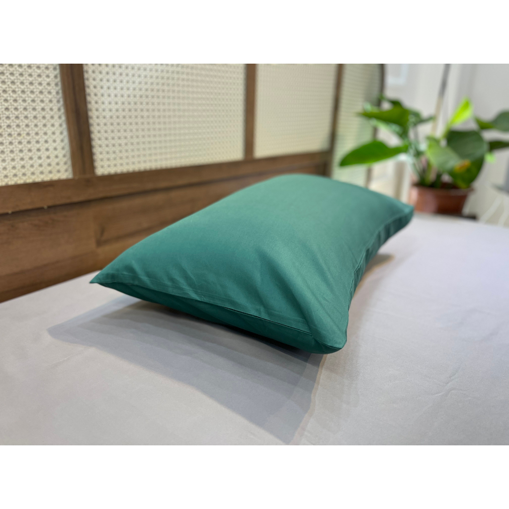 [Nhiều màu] 01 Vỏ Gối Nằm MD.DECOR - Bedding cotton Lụa 40s Cao Cấp Màu Trơn 50x70cm