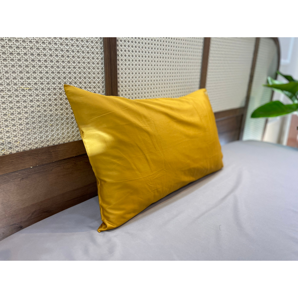 [Nhiều màu] 01 Vỏ Gối Nằm MD.DECOR - Bedding cotton Lụa 40s Cao Cấp Màu Trơn 50x70cm