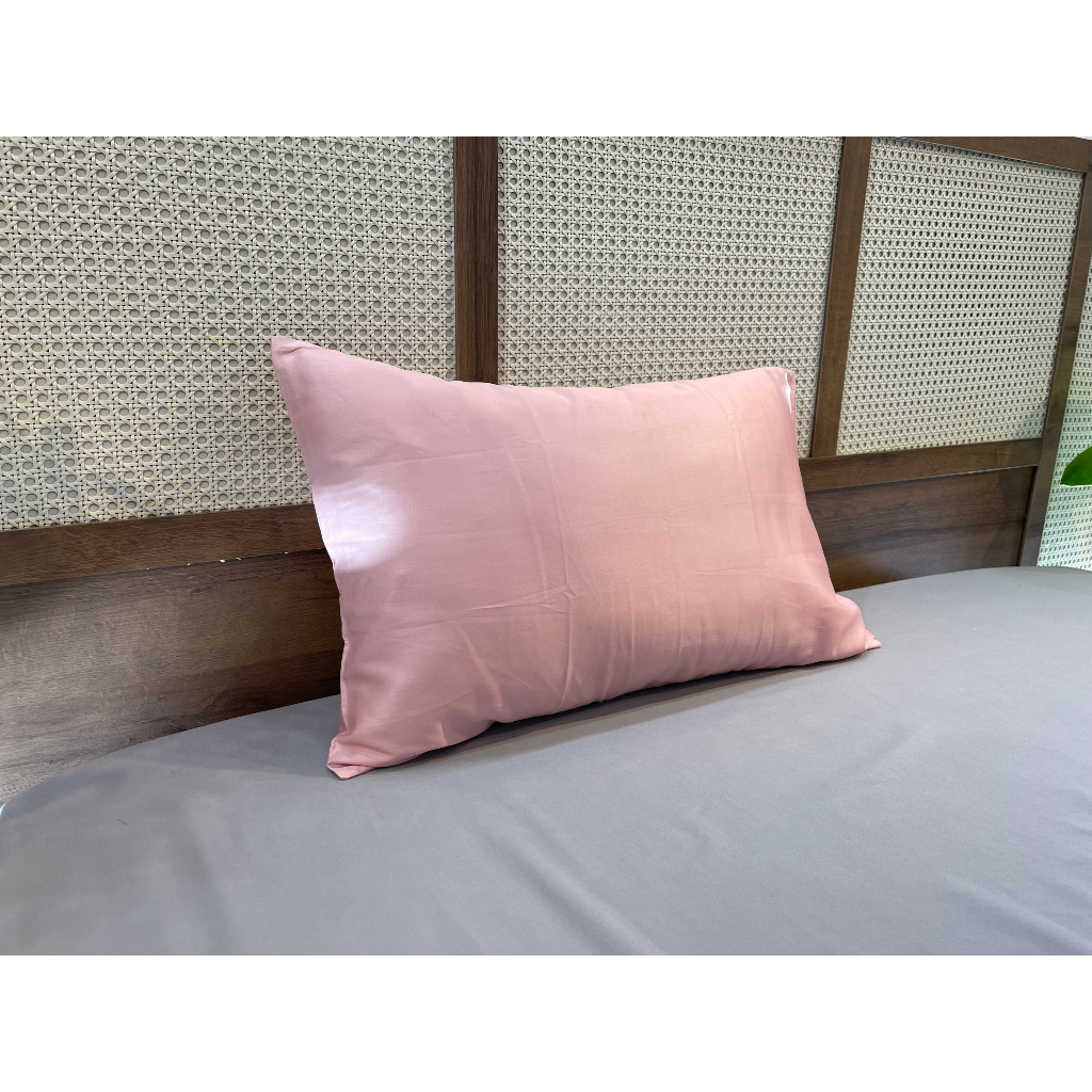 [Nhiều màu] 01 Vỏ Gối Nằm MD.DECOR - Bedding cotton Lụa 40s Cao Cấp Màu Trơn 50x70cm