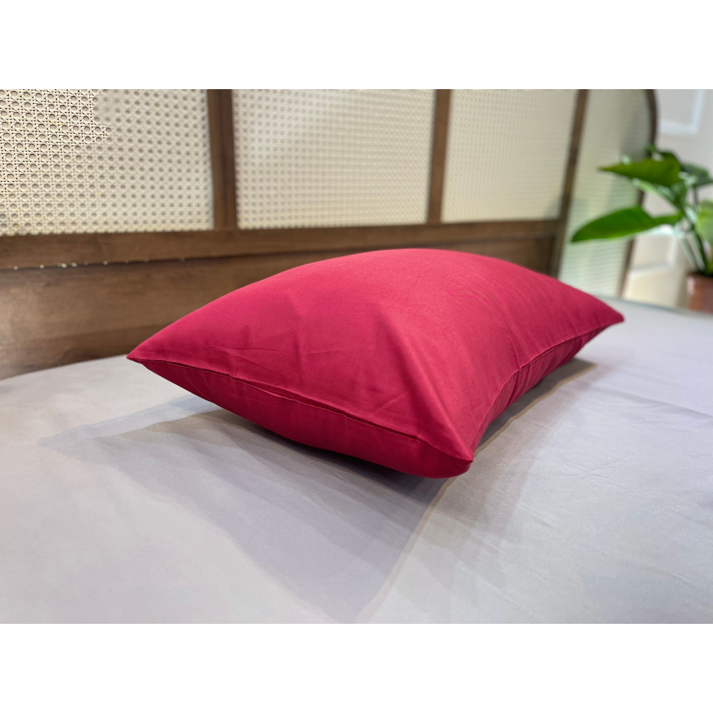 [Nhiều màu] 01 Vỏ Gối Nằm MD.DECOR - Bedding cotton Lụa 40s Cao Cấp Màu Trơn 50x70cm