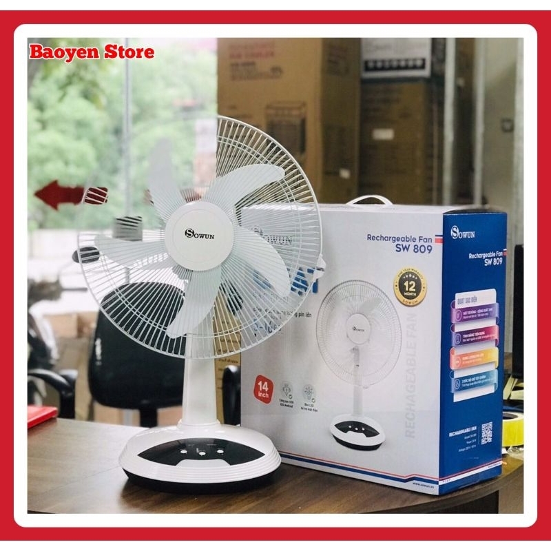 Quạt tích điện SOWUN SW 809
