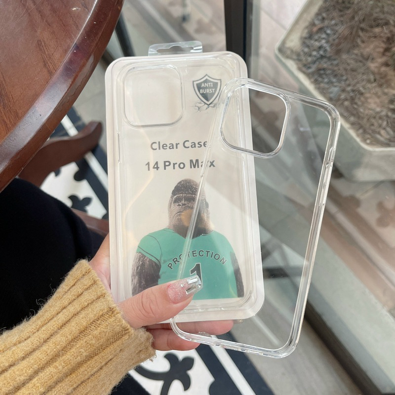 Ốp lưng iPhone trong suốt, chống sốc KINGKONG: mặt lưng nhựa cứng, chống ố, viền silicon, 4 góc chống sốc