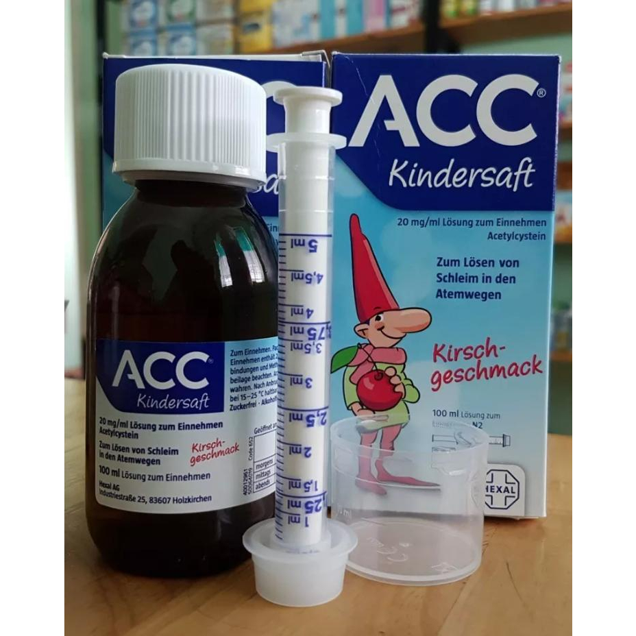 Siro ho long đờm cho bé Acc Kindersaft của Đức 100ml