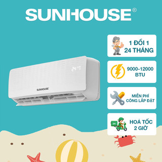 Miễn phí công lắp đăt_ Điều hòa không khí một chiều SUNHOUSE SHR-AW09C140/12C140
